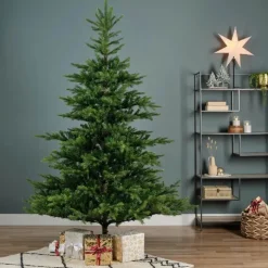 Casa Christmas Grandis Fir Kunstigt Juletræ H 210 cm - Polyethylen/PVC - Grøn