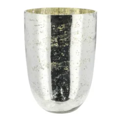 Casa Christmas Hurricane H 21 cm - Glas - Antik sølvfarvet