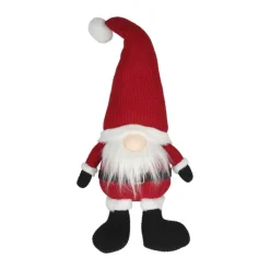 Casa Christmas Julemand H 65 cm - Stof i flere kvaliteter - Rød/hvid/sort