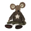 Casa Christmas Julemus - Pige H 36cm - Polyester - Beige/brun