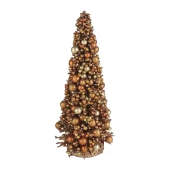 Casa Christmas Juletræ H 30 cm - Plastik/stål - Lysebrun