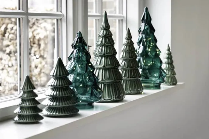 Casa Christmas Juletræ H 34 cm - Stentøj - Grøn