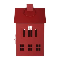 Casa Christmas Lanterne H 33,8cm - Metal - Rød