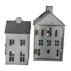 Casa Christmas Lanterne H 26,8cm - Metal - Sølvfarvet