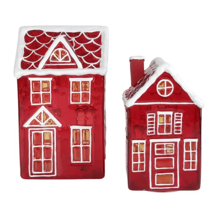 Casa Christmas LED Lyshus H 21 cm - Glas