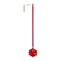 Casa Christmas LED Ophæng - Stjerne Ø 19 cm - Glas/plastik - Rød