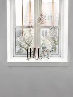 Casa Christmas LED Ophæng - Stjerne Ø 19 cm - Glas/plastik - Guld