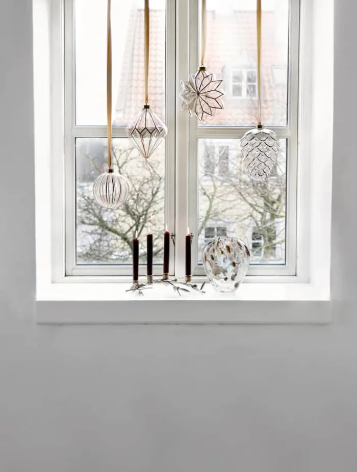 Casa Christmas LED Ophæng - Stjerne Ø 19 cm - Glas/plastik - Guld