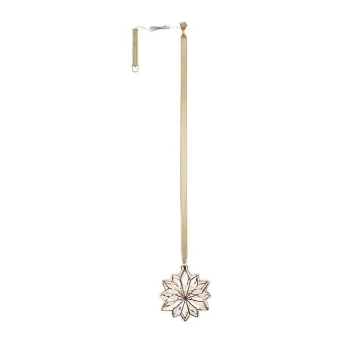 Casa Christmas LED Ophæng - Stjerne Ø 19 cm - Glas/plastik - Guld