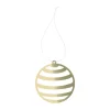Casa Christmas Ophæng - Julekugle Ø 6 cm - Metal - Guld