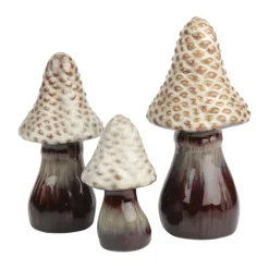 Casa Christmas Svamp H 18,5cm - Porcelæn - Beige/brun