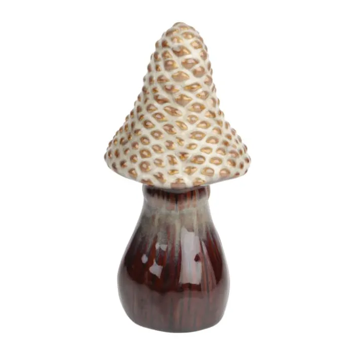 Casa Christmas Svamp H 18,5cm - Porcelæn - Beige/brun