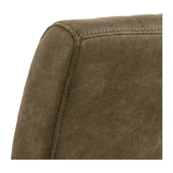 CASA Living Adele Spisebordsstol - 2 stk. H 84,5 x B 50,5 x L 64,5 cm - Stål/stof - Brun