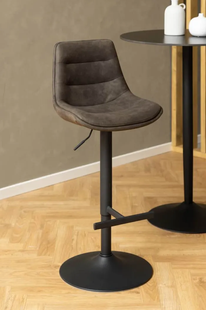 CASA Living Adisa Barstol - 2 stk. H 95 x D 47 cm - Stål/stof - Preston
