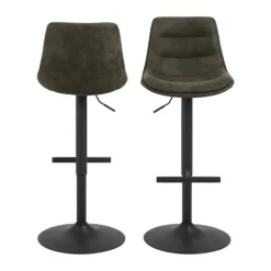 CASA Living Adisa Barstol - 2 stk. H 95 x D 47 cm - Stål/stof - Preston