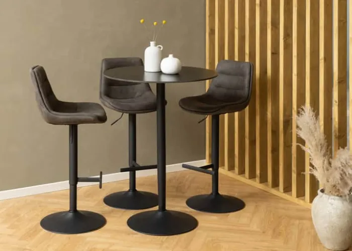 CASA Living Adisa Barstol - 2 stk. H 95 x D 47 cm - Stål/stof - Preston