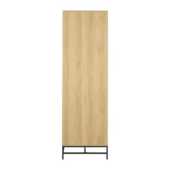 CASA Living Albany klædeskab H 200 x B 99 x L 60 cm - Melamin/stål - Natur