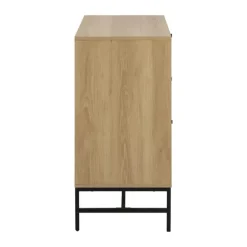 CASA Living Albany Kommode H 80,4 x B 80,6 x L 40 cm - Melamin/stål - Natur