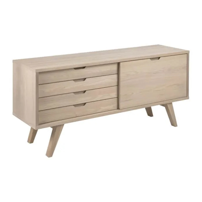 CASA Living A-Line Skænk H 72 x B 160 x D 45 cm - Egetræ - Natur