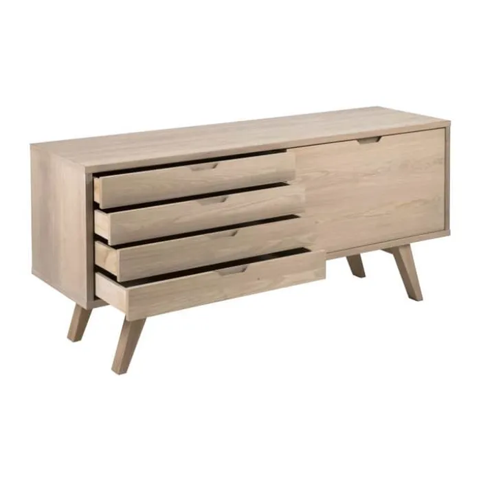 CASA Living A-Line Skænk H 72 x B 160 x D 45 cm - Egetræ - Natur