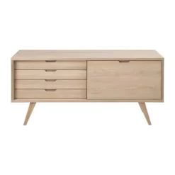 CASA Living A-Line Skænk H 72 x B 160 x D 45 cm - Egetræ - Natur