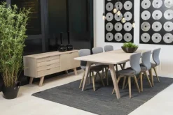 CASA Living A-Line Skænk H 72 x B 160 x D 45 cm - Egetræ - Natur