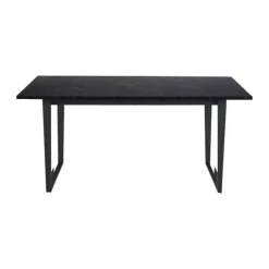 CASA Living Amble Spisebord H 74 x B 160 x D 90 cm - Melamin/metal - Sort