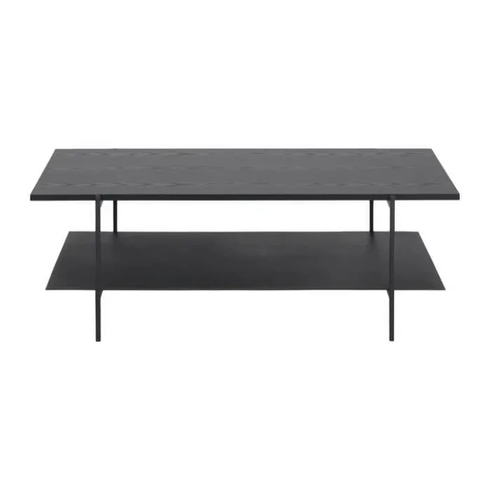 CASA Living Angus Sofabord H 40 x B 115 x D 60 cm - Melamin/metal - Sort