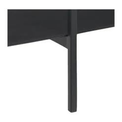 CASA Living Angus Sofabord H 40 x B 115 x D 60 cm - Melamin/metal - Sort