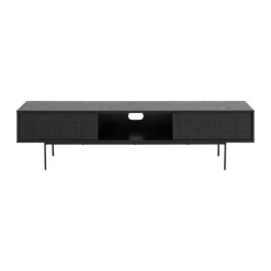 CASA Living Angus TV-bord H 44,5 x B 40 x L 180 cm - Melamin/metal - Sort