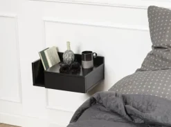 CASA Living Ashlan Natbord H 16,5 x B 40 x D 32 cm - Mdf - Sort