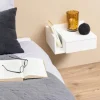 CASA Living Ashlan Natbord H 16,5 x B 40 x D 32 cm - Mdf - Hvid