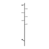 CASA Living Aspen Stumtjener H 171,2 x B 24,6 x D 20,7 cm - Metal - Sort