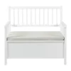 CASA Living Aster Bænk m. Hynde H 85 x B 90 x L 48 cm - MDF/stof