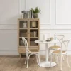 CASA Living Aston Vitrine H 144,8 x B 80 x D 40 cm - Egetræ/finer/glas - Natur