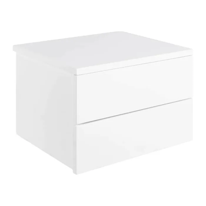 CASA Living Avignon Natbord H 24,5 x B 37 x L 32 cm - 2 skuffer - Hvid