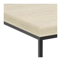 CASA Living Barossa Sofabord H 45 x B 40 x L 40 cm - Metal/papir - Beige