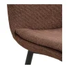 CASA Living Becca Spisebordsstol - 4 stk H 85,5 x B 46 x D 55 cm - Stof/stål - Terracotta