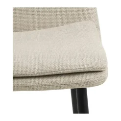 CASA Living Becca Spisebordsstol - 4 stk. H 85,5 x B 46 x D 55 cm - Metal/stof - Beige