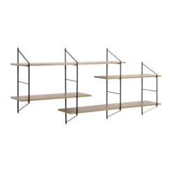CASA Living Belfast Hylde H 79 x B 191 x D 25,5 cm - Stål - Natur