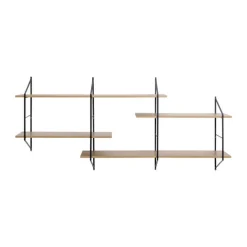 CASA Living Belfast Hylde H 79 x B 191 x D 25,5 cm - Stål - Natur
