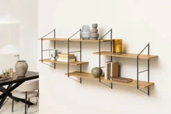CASA Living Belfast Hylde H 79 x B 191 x D 25,5 cm - Stål - Natur