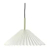 CASA Living Bloom Pendel Ø 39 cm - Jern/stof - Hvid