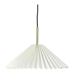 CASA Living Bloom Pendel Ø 39 cm - Jern/stof - Hvid