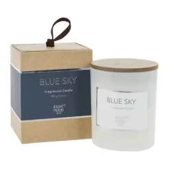 CASA Living Blue Sky Duftlys Hvid/indigo/natur
