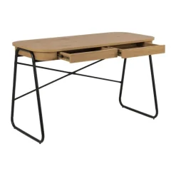 CASA Living Blueton Skrivebord H 75 x B 120 x L 60 cm - Papir/stål - Natur