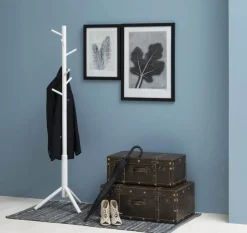CASA Living Bremen Stumtjener H 176 cm - Gummitræ - Hvid