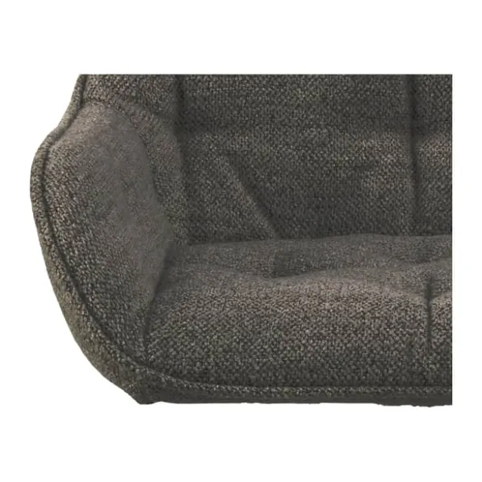 CASA Living Brooke Barstol - 2 stk H 109 x B 52 x D 52 cm - Metal/stof - Taupe