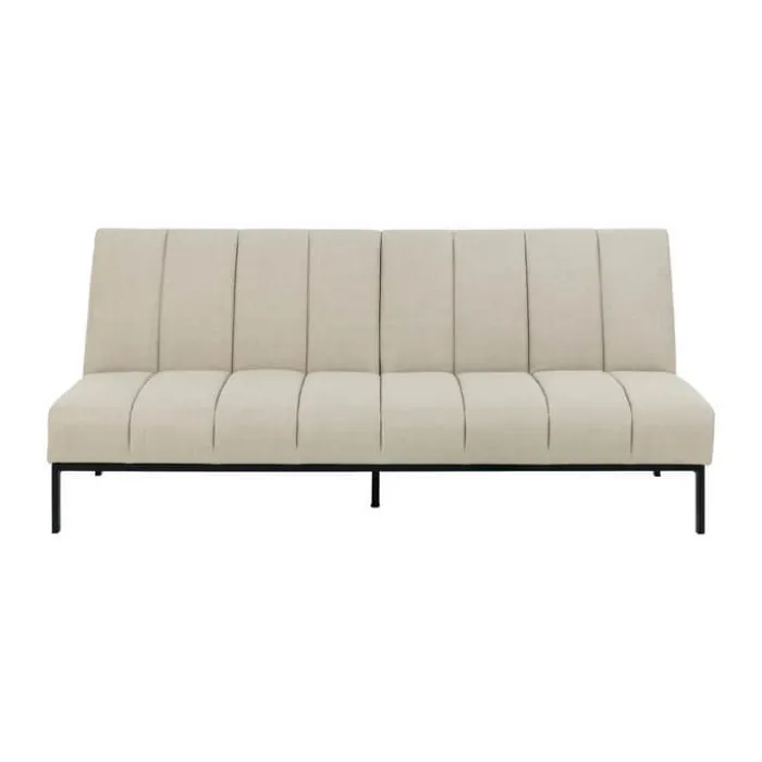 CASA Living Caix Sovesofa H 87 x B 198 x D 95 cm - Metal/stof - Beige