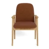 CASA Living Calvin Spisebordsstol - 2 stk. H 88 x B 60,5 x D 55 cm - Egetræ - Terracotta